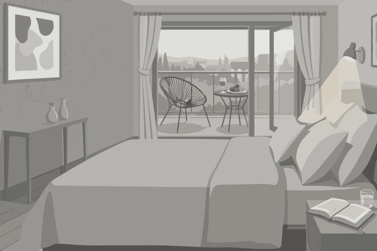 Habitación Familiar con vistas al jardín (2 adultos + 3 niños)
